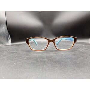 Jean Lafont Paris LIN 5020 Blue Brown Rectangular Eyeglasses 53 16 138 RARE